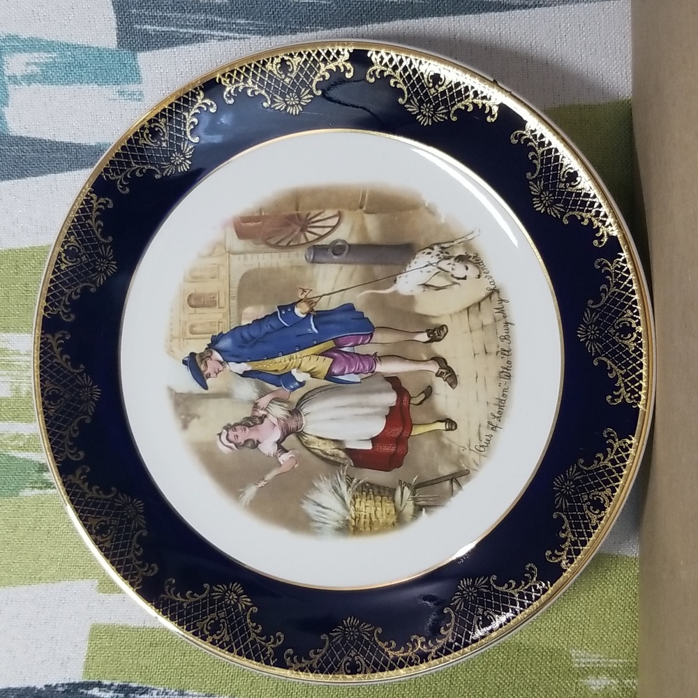 Weatherby Royal Falcon Decorative Plate #3Cries Of London Who'll Buy My Lavender
